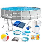 Basen ogrodowy stelażowy 457x107 INTEX zestaw 18w1