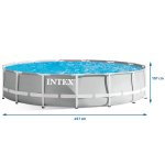 Basen ogrodowy stelażowy 457x107 INTEX zestaw 18w1