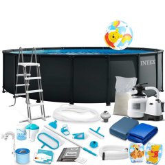 Basen ogrodowy stelażowy 549 x 132 cm 21w1 INTEX 26330NS