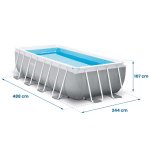 Basen ogrodowy stelażowy Prism Frame 488 x 244 x 107 cm 6w1 INTEX 26792
