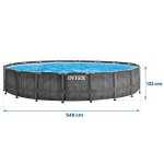 Basen stelażowy 549x122cm 12w1 Intex 26744