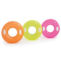 Kółko do pływania z uchwytami 76 cm 3 kolory INTEX 59258