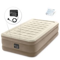 Materac welurowy z pompką Intex 64426